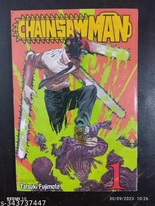 Cahinsaw Man Volume-1 Manga (English Paperback Tatsuki Fujimoto)