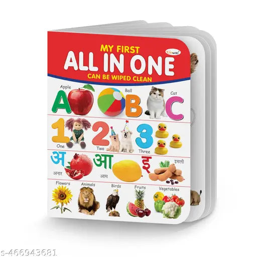 Toddlers learning library : Learning board book for kids MY FIRST ALL IN ONE BOARD BOOK birthday gifts for Toddler