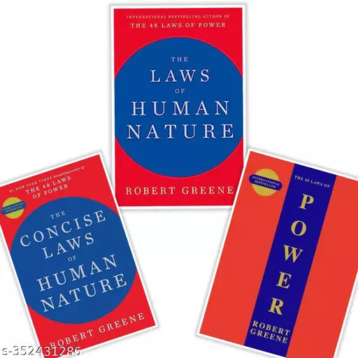 Set of 3 BOOKS - The Laws of Human Nature + THE CONCISE LAWS OF HUMAN NATURE + THE 48 LAWS OF POWER - Paperback