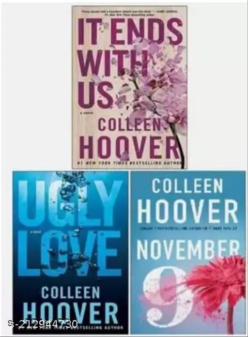 It Ends With Us + Ugly Love + 9 November Combo (Paperback Collen hoover) (SET OF 3 BOOKS)