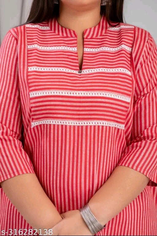 #002 Plus Size Cotton Kurti