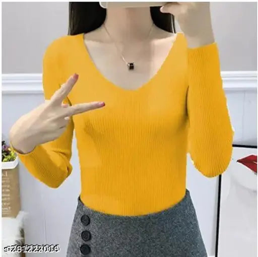 New Latest fancy V Neck Top For summer