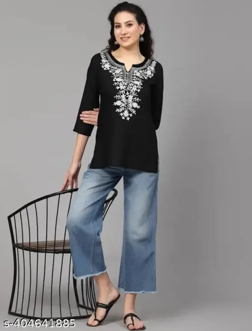 TRENDY BLACK KURTI