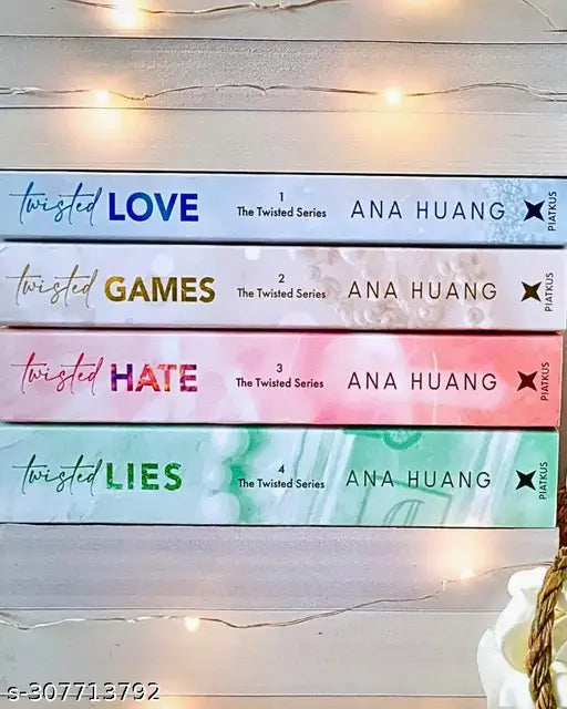 TWISTED SERIES WITH ALL TWISTED NOVELS. TWISTED SET CONTAIN FOUR NOVELS : TWISTED LOVE + TWISTED LIES + TWISTED GAME + TWISTED HATE BY ANA HUANG. TWIST COMES WITH ROMANCE HATE THRILL AND SUSPECE. HURRY GRAB YOUR TWISTED SET.