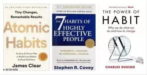 Atomic Habits + The 7 Habits Of Highly Effective People + The Power Of Habit (Paperback Charles Duhigg + Stephen R. Covey + James Clear)(Paperback Charles Duhigg Stephen R. Covey James Clear)