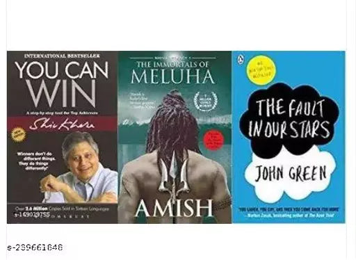 Bestseller English Novels (Pack of 3) Combo You Can Win The Fault in our Stars and The Immortals of Meluha