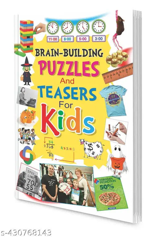 Brain-Building Puzzles & Teasers for kids : Brain-building activities for kids Kid's brain puzzles Activity book for kids