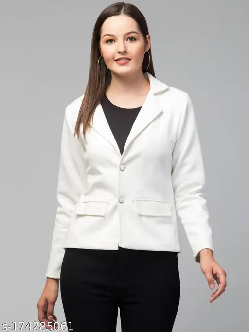 Classic Essential Linen Lapel Suede Blazers & Coats