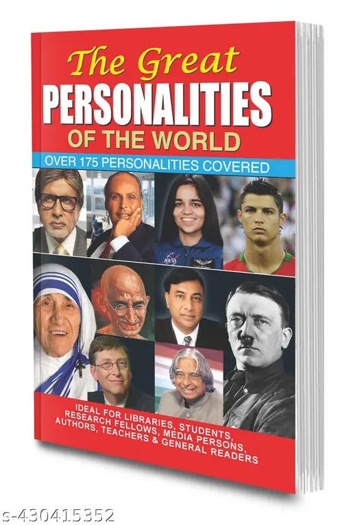 The Great Personalities of the World book : Book of great personalities Educational learning book Famous personalites book.