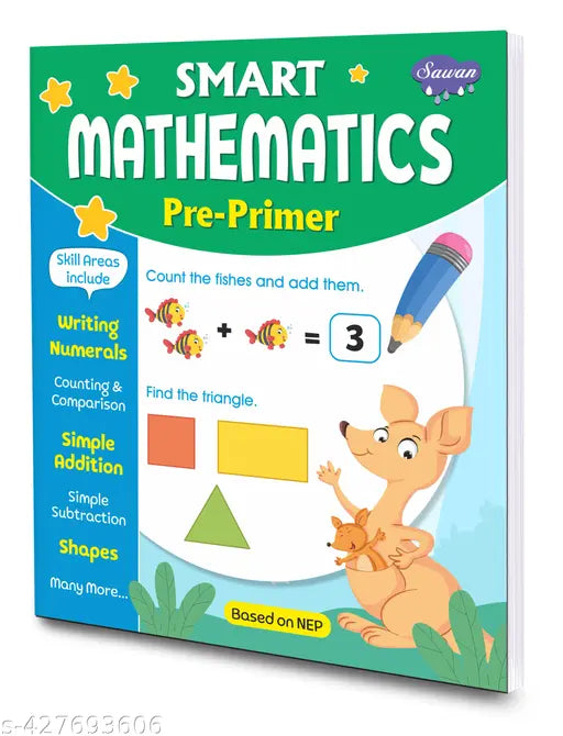 Smart Mathematics (Pre-Primer) Book for kids : Maths books for kids Activity books for kids Maths workbook for kids.