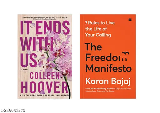 IT END WITH US BY COLLEEN HOOVER + THE FREEDOM MANIFESTO BY KARAN
