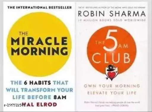 The Miracle Morning + The 5AM Club ( Paperback English) (Paperback ROBIN SHARMA) (2 books combo)
