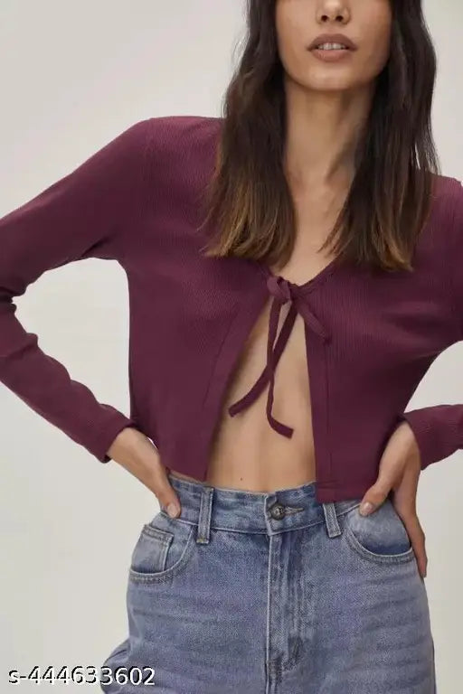 Cardigan Long Sleeves Casual Top
