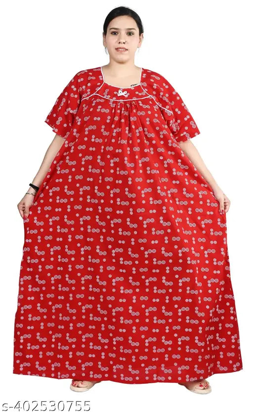 Nighty Cotton Plus Size 6XL TO 10XL - Main Image