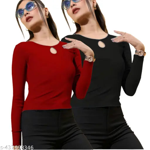 Combo (Pack Of 2) New Stylish Modern Top For woman