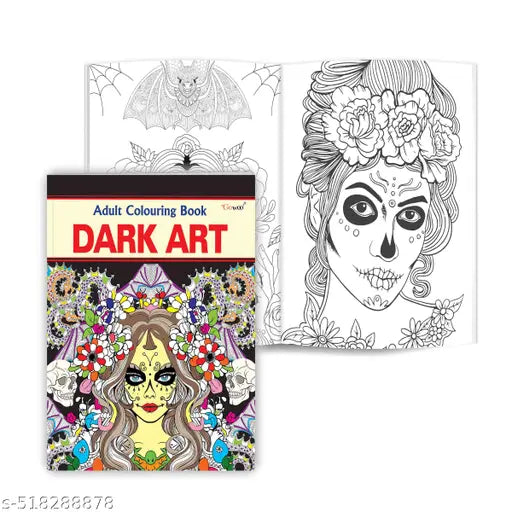 Dark Art - Adult Colouring Book : Mindful Art Coloring Coloring Book for Adults Relaxing art book for kids and adults
