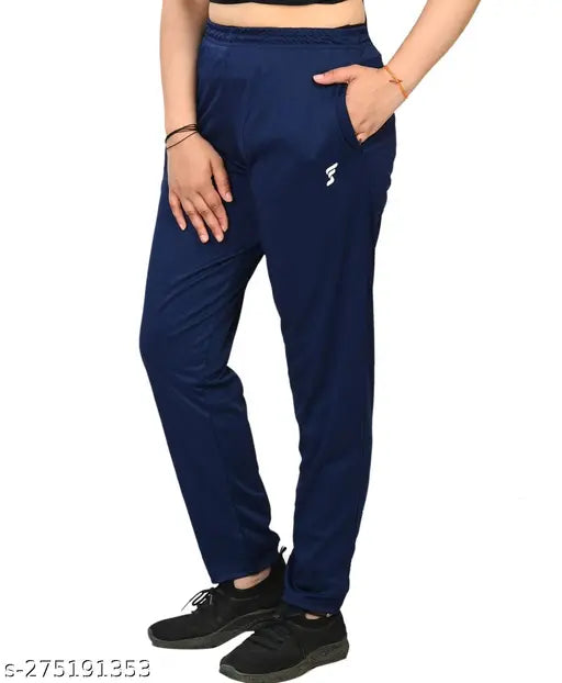 Women's Pack of 1 Blue Track Pant-Activewear