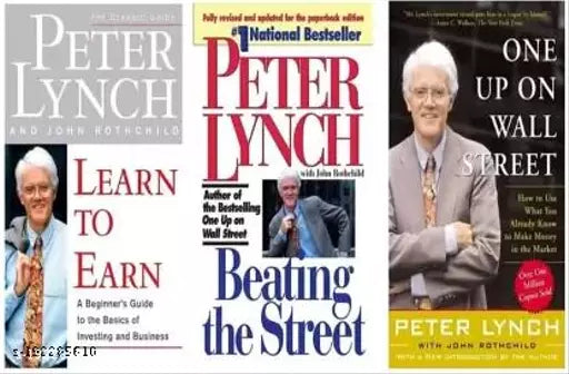 Beating The Street + Learn To Earn + one Up On Wall Street (Paperback Peter lynch) (3 BOOKS COMBO)