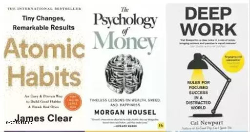 Atomic Habits+ The Psychology Of Money + Deep Work (3 BOOKS COMBO) (ENGLISH PAPERBACK)