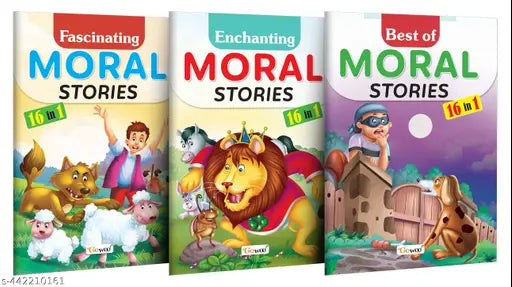 Fascinating Enchanting and Best of Moral Stories : Timeless Stories for Children Educational Story Book Story Book for young learners - Pack of 3 Story books