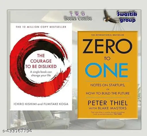 2 Books Combo : The Courage To Be Disliked - Zero To One