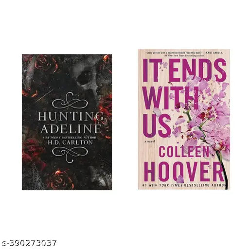 Hunting Adeline Book by H. D. Carlton + It End With Us by Colleen Hoover.