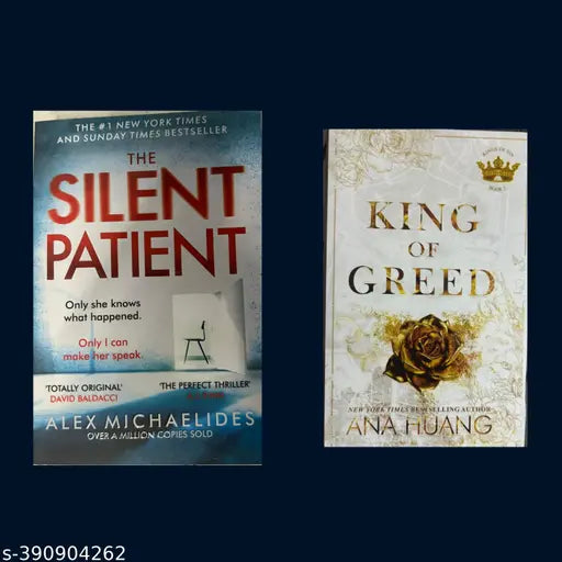 BOOK HUB King of Greed AND SILENT PATIENT COMBO OF 2