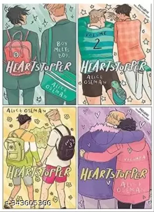 Heartstopper Full Book Set : Volume 1 2 3 And 4 (Paperback ALICE OSEMAN
