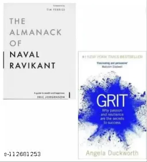 The Almanack Of Naval Ravikant & Grit (Paperback Jorgenson Angela Duckworth)