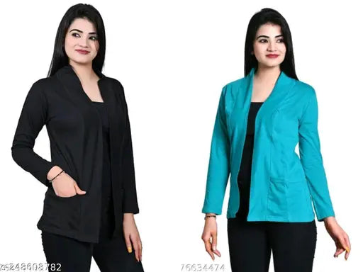 Woman cotton shrug combo of 2 pcs