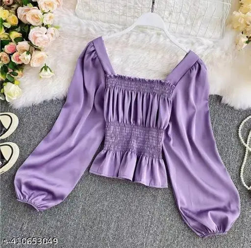 TRENDY SMOKING TOP PURPLE
