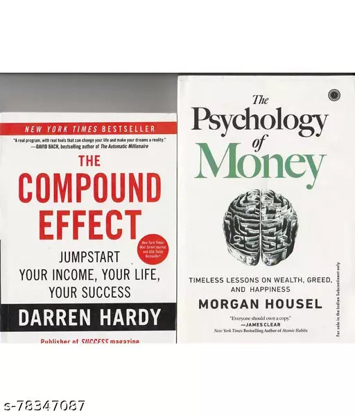 THE COMPOUND EFFECT BY -DARREN HARDY AND THE PSYCHOLOGY OF MONEY BY -MORGAN HOUSEL. TWO BOOK SET.