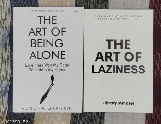 The Art Of Being Alone + The Art Of Laziness (English Paperback Renuka Gavrani Library Mindset)