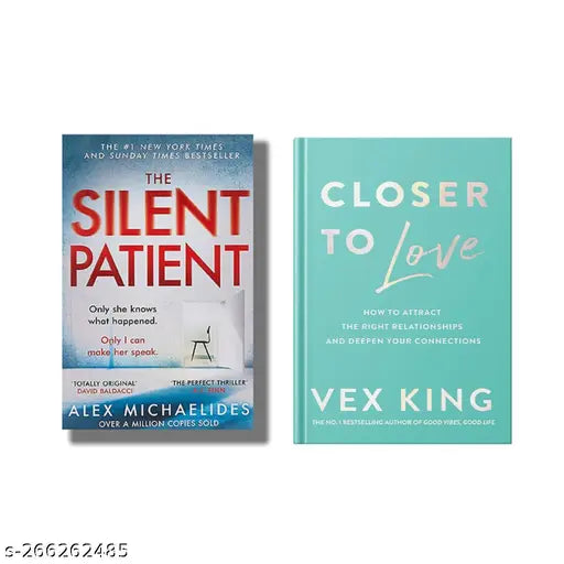 SILENT PATIENT BY ALEX MICHAELIDES + CLOSER TO LOVE BY VEX KING