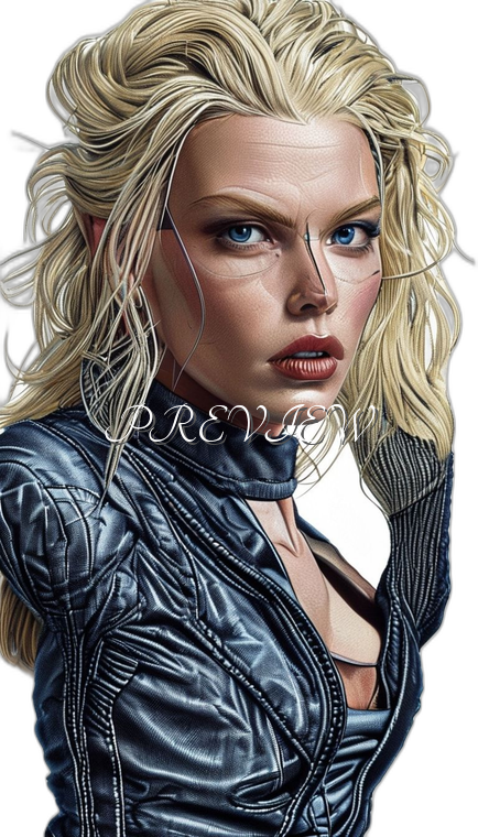 Blonde Lady Style#8 Digital Image Download | 300 DPI Printable Art | Print on Demand Images | Instant Download
