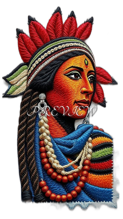Indian Lady Style#2 Digital Image Download | 300 DPI Printable Art | Print on Demand Images | Instant Download