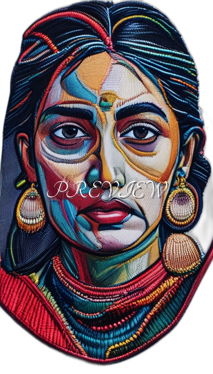 Indian Lady Style#3 Digital Image Download | 300 DPI Printable Art | Print on Demand Images | Instant Download