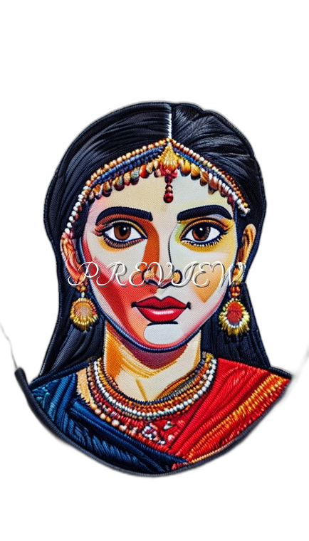 Indian Lady Style#4 Digital Image Download | 300 DPI Printable Art | Print on Demand Images | Instant Download