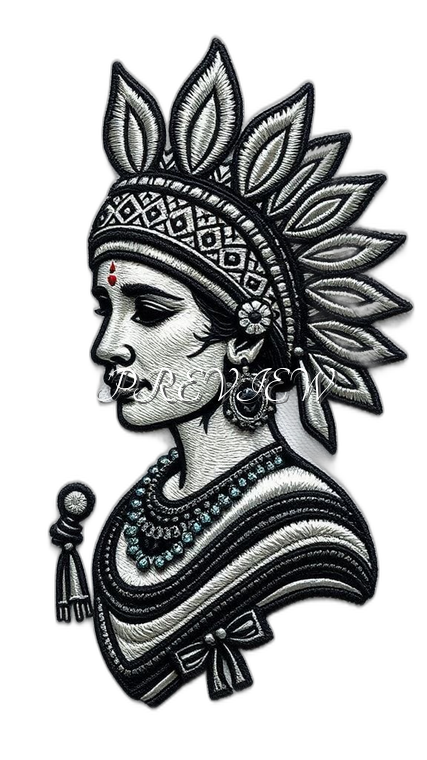Indian Lady Style#6 Digital Image Download | 300 DPI Printable Art | Print on Demand Images | Instant Download