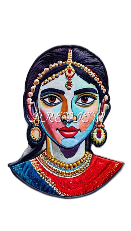 Indian Lady Style#7 Digital Image Download | 300 DPI Printable Art | Print on Demand Images | Instant Download