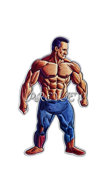 Muscle Man Style#10 Digital Image Download | 300 DPI Printable Art | Print on Demand Images | Instant Download