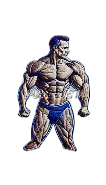 Muscle Man Style#8 Digital Image Download | 300 DPI Printable Art | Print on Demand Images | Instant Download