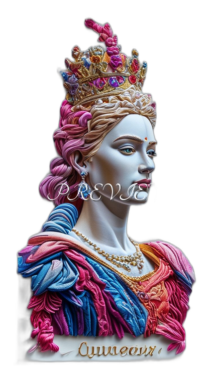 Queen Style#9 Digital Image Download | 300 DPI Printable Art | Print on Demand Images | Instant Download