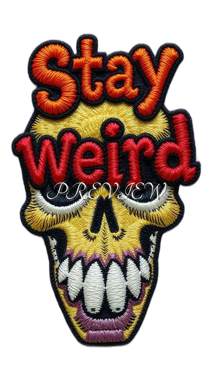 Stay Weird Style#2 Digital Image Download | 300 DPI Printable Art | Print on Demand Images | Instant Download