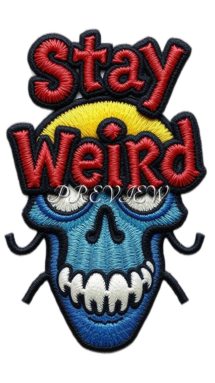 Stay Weird Style#4 Digital Image Download | 300 DPI Printable Art | Print on Demand Images | Instant Download