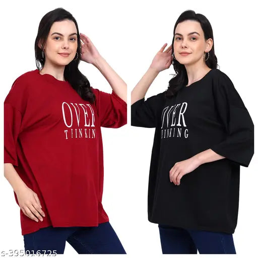 Woman Oversized Cotton T Shirt