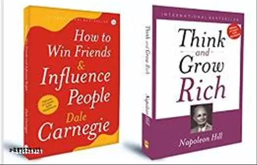How to Win Friends and Influence People + Think and Grow Rich - Dale Carnegie Nepoleon hill Fiction Novels