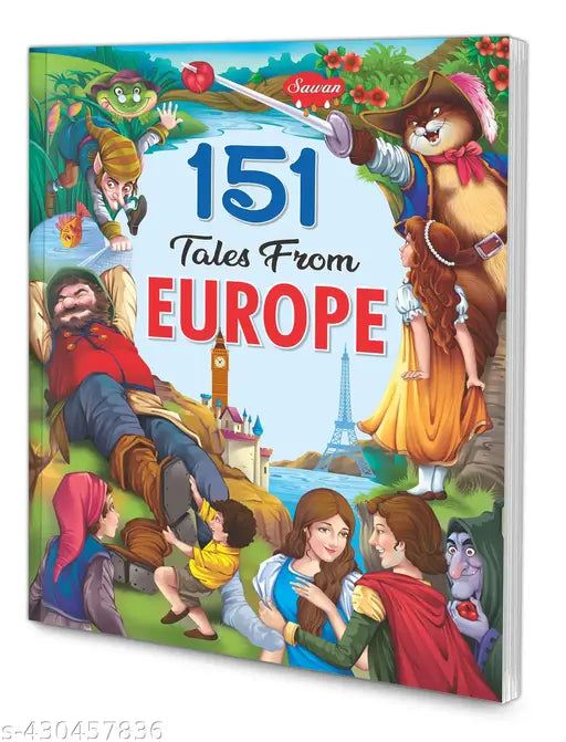 151 Tales from Europe : Famous books for children Adventures stories for young readers Kids educational book