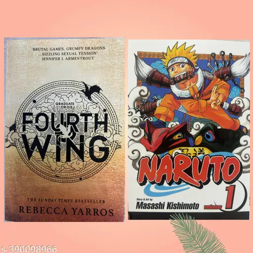 BOOK HUB FOURTH WING AND NARUTO COMBO PACK OF 2