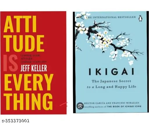 Best Combo Of 2 Book :- Attitude Is Everything + Ikigai (English Paperback Jeff Keller Hector Gracia)